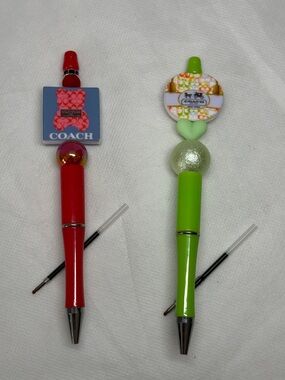 Pick 1 - Unbranded Pen Red Bear Topper or Green Carriage Topper NEW